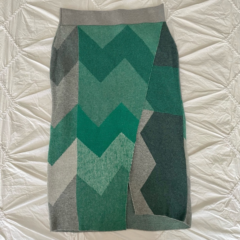 Moth Chevron Sweater Skirt